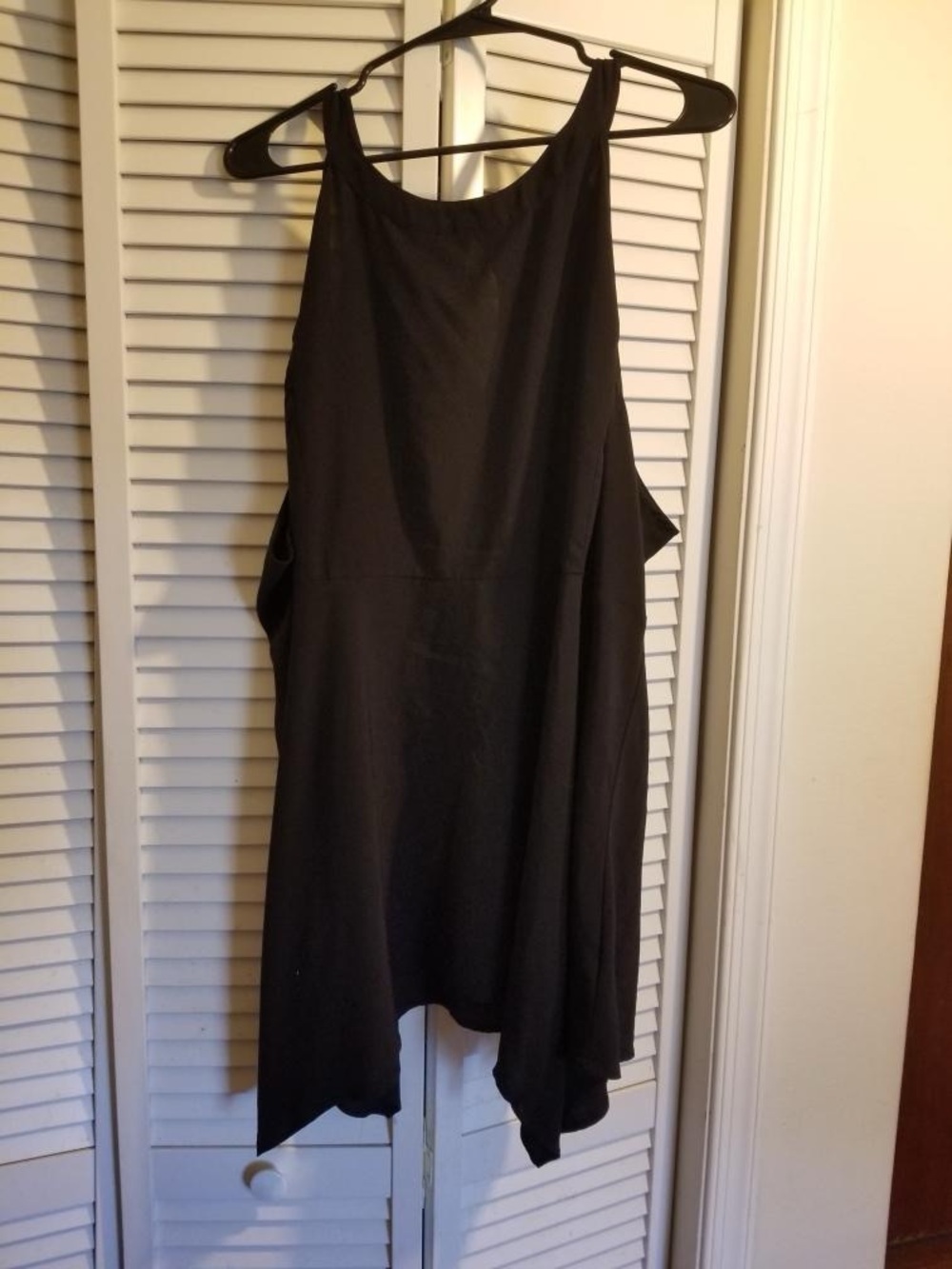 Torrid Black Strappy Halter Sleeveless Skater Tunic Sz 4 or 4X